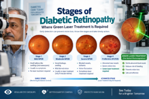 Diabetic Retinopathy Stages Infographic