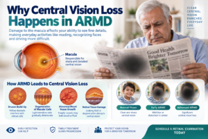 Understanding Central Vision Loss in ARMD
